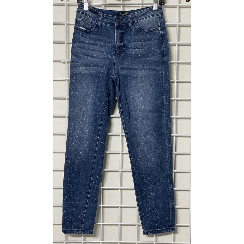 Judy Blue Mineral Wash Relaxed Fit Jeans‎ Size 5/27 Speckle JB88226 Stretch - Picture 2 of 7